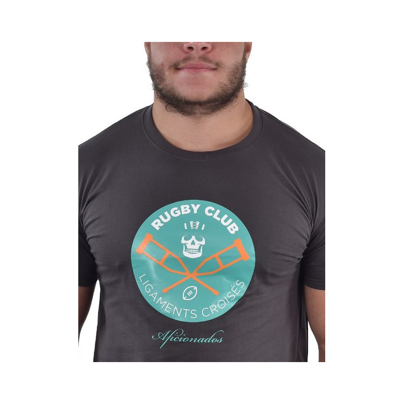 Tee shirt Aficionados "LIGAMENT" Gris Foncé