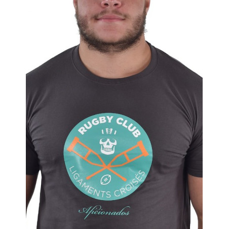 Tee shirt Aficionados "LIGAMENT" Gris Foncé