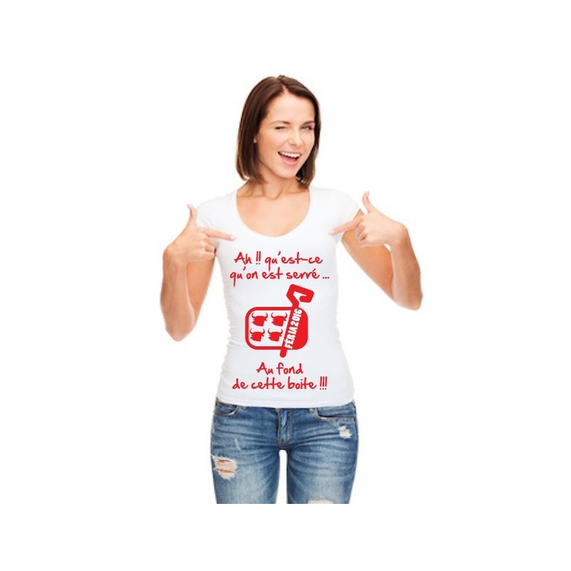 Tee Shirt femme Sardines Féria 2024 + bandana rouge