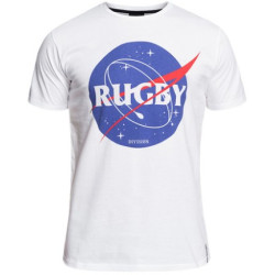 Tee Shirt Rugby Division " SPACE" Blanc