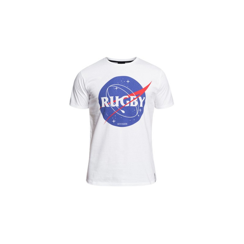 Tee Shirt Rugby Division " SPACE" Blanc