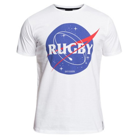 Tee Shirt Rugby Division " SPACE" Blanc