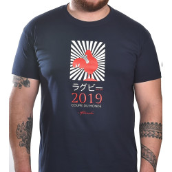 Tee shirt Aficionados "RWC 2019 COQ" Marine