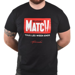 Tee shirt Aficionados "Match" Noir