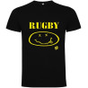 Tee shirt LoL Rugby "Smile" Noir
