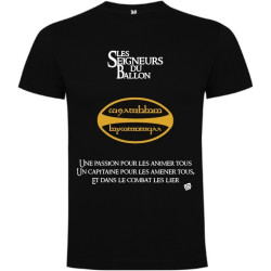 Tee shirt LoL Rugby "ANO" Noir
