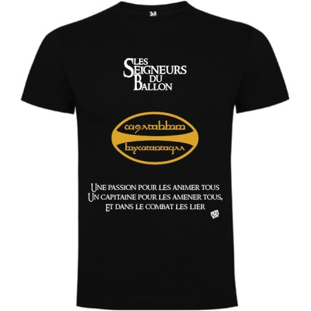 Tee shirt LoL Rugby "ANO" Noir