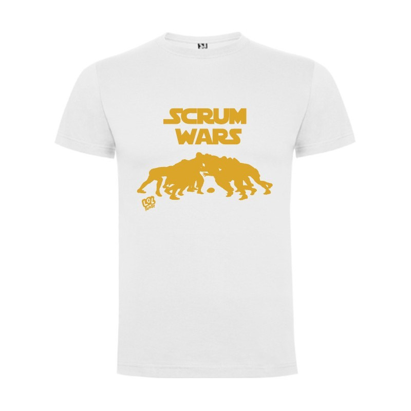 Tee shirt LoL Rugby "SCRUM WARS" Blanc