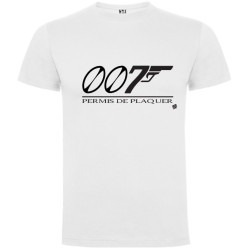 Tee shirt LoL Rugby "Permis de plaquer" Blanc