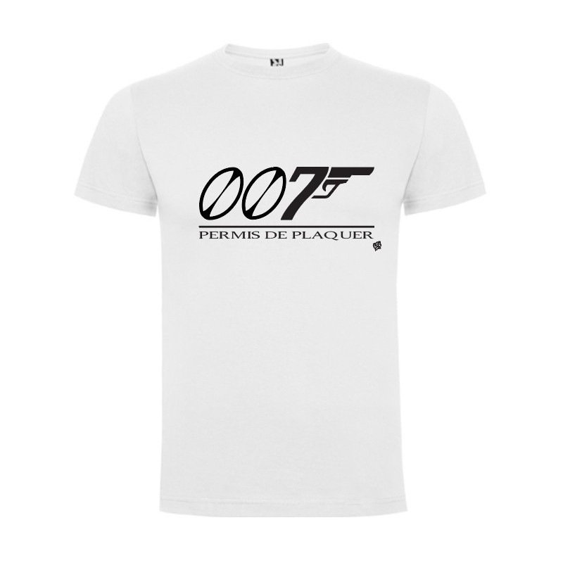 Tee shirt LoL Rugby "Permis de plaquer" Blanc