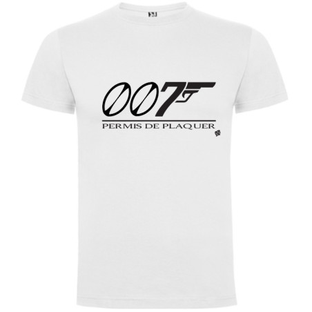 Tee shirt LoL Rugby "Permis de plaquer" Blanc