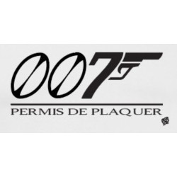 Tee shirt LoL Rugby "Permis de plaquer" Blanc