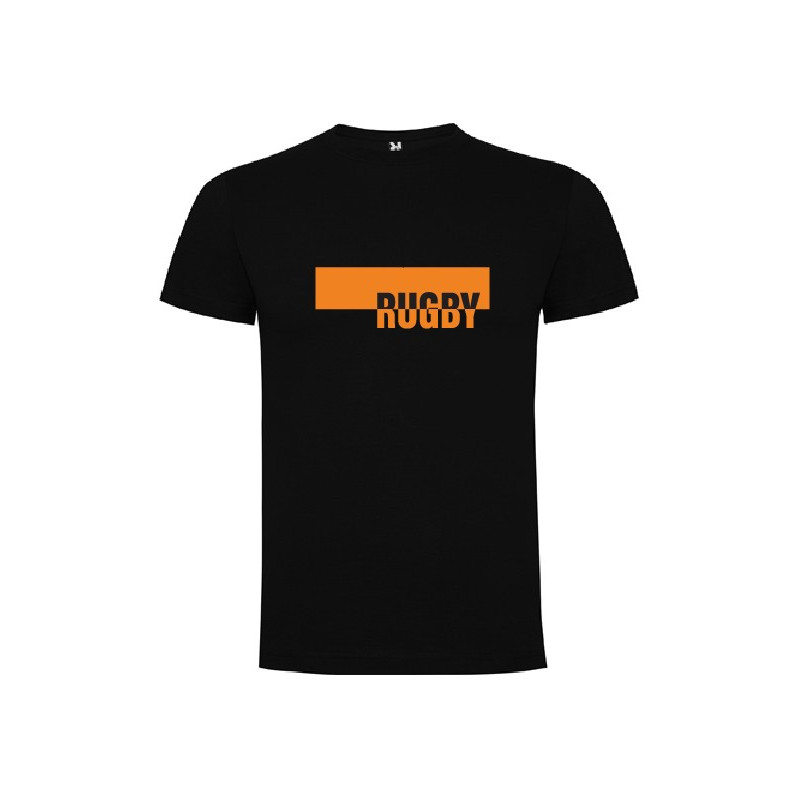Tee shirt LoL Rugby "Orange" Noir