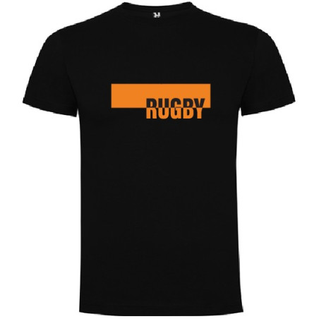 Tee shirt LoL Rugby "Orange" Noir