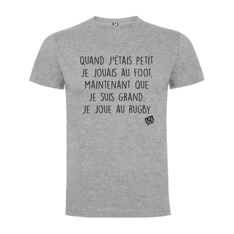 Tee shirt LoL Rugby "Maturité" Gris