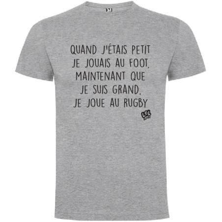 Tee shirt LoL Rugby "Maturité" Gris