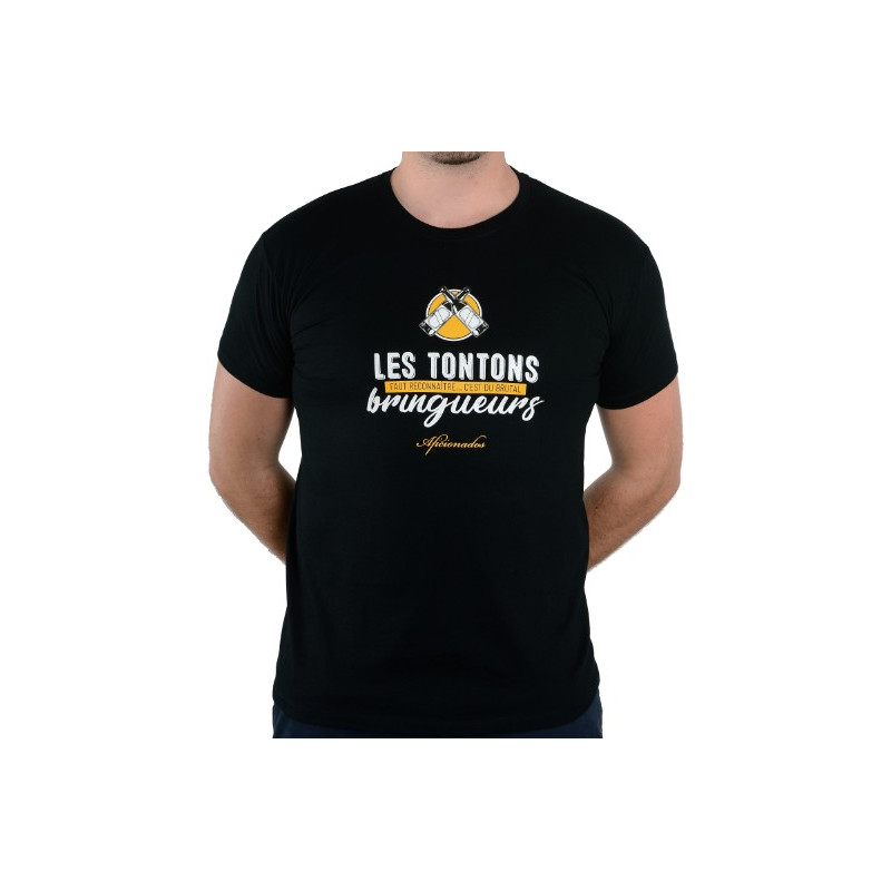 Tee shirt Aficionados "Les Tontons Bringueurs" Noir