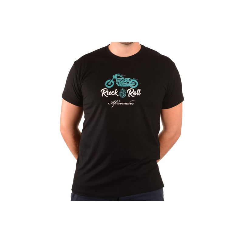 Tee shirt Aficionados "Ruck and Roll" Noir