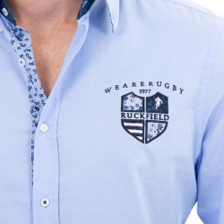 Chemise Ruckfield We are rugby Bleu Ciel