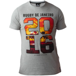 Tee Shirt Rugby Division "RIO"Gris