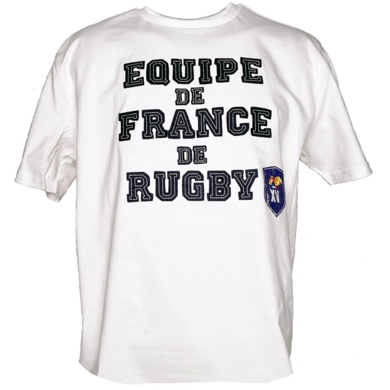 Tee shirt FFR Brodé Blanc