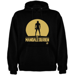 Sweat capuche "Mando" Noir/or