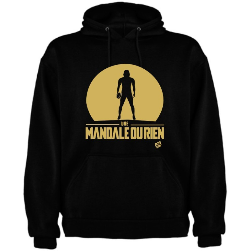 Sweat capuche "Mando" Noir/or