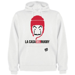 Sweat capuche "casa" blanc