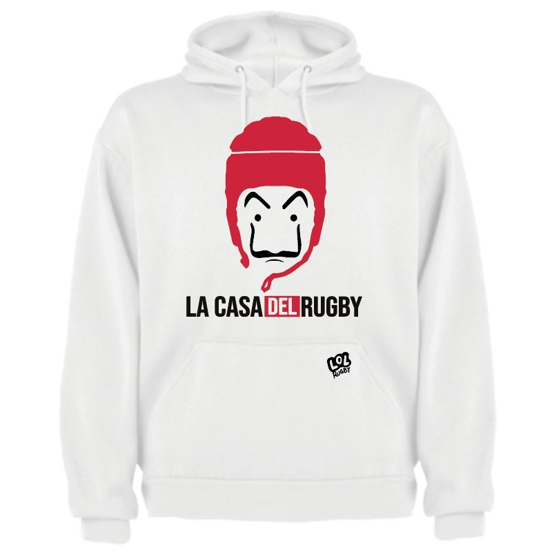 Sweat capuche "casa" blanc