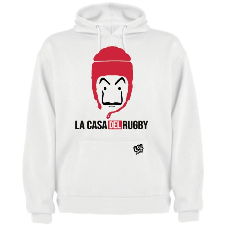 Sweat capuche "casa" blanc