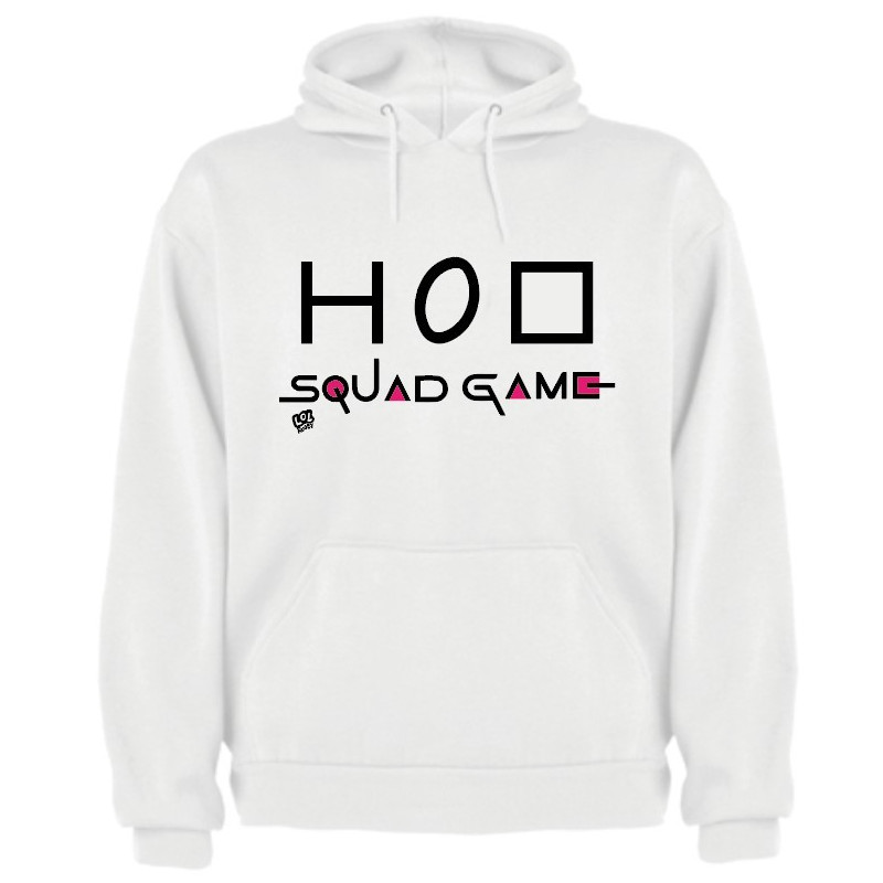 Sweat capuche "Squad Game" blanc
