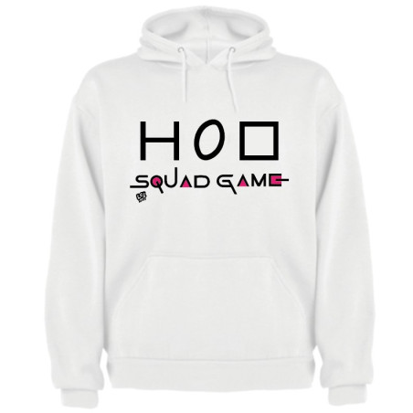 Sweat capuche "Squad Game" blanc