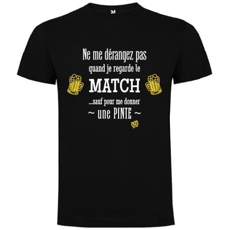 Tee shirt LoL Rugby "Pinte " Noir