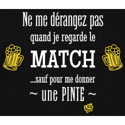 Tee shirt LoL Rugby "Pinte " Noir