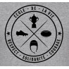 Tee shirt  "Ecole " Gris