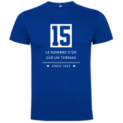 Tee shirt  "Quinze " Bleu