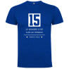Tee shirt  "Quinze " Bleu
