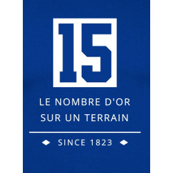Tee shirt  "Quinze " Bleu