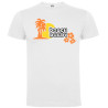 Tee shirt  "Beach" Blanc