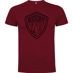 Tee shirt Rugby "xv" Framboise