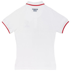 Polo Rugby Femme Logo Coupe Du Monde De Rugby France 2023 Blanc