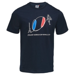 T-Shirt Rugby Player Coupe Du Monde De Rugby France 2023 Bleu