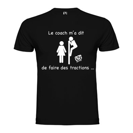 Tee shirt LOL Rugby "Le coach m'a dit..."