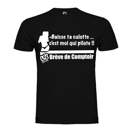 Tee shirt humour "Pilote"
