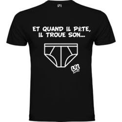 Tee shirt LOL Rugby "Et quand il pète ..."