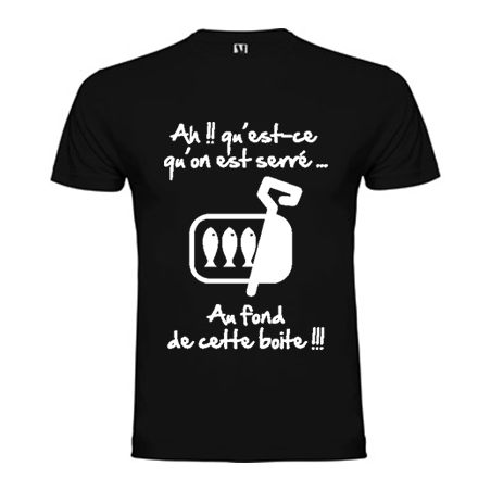 Tee shirt Rugby humour "Les Sardines" 