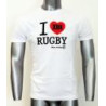 Tee shirt I Love Rugby XIII Blanc