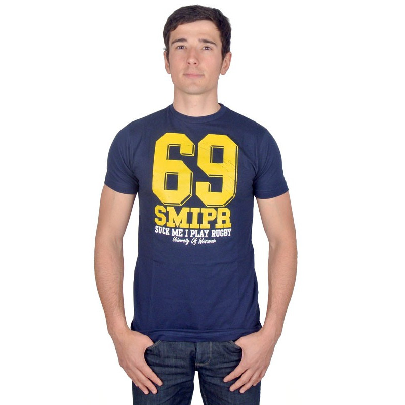 SUCK ME  " I PLAY RUGBY " 69 Bleu / Jaune