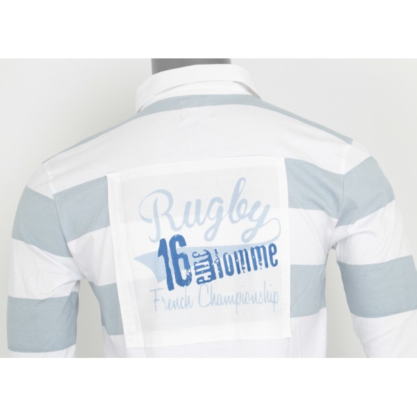 Polo XVI ème Homme ML Rayé Par - Esprit Rugby