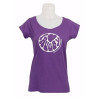 tee shirt femme Ultra Petita " I LOVE RUGBY " violet 